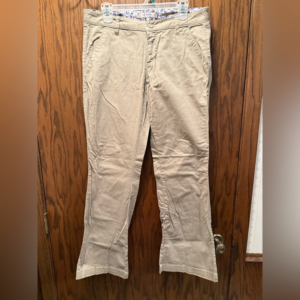 Neutral Khaki Casual Pants